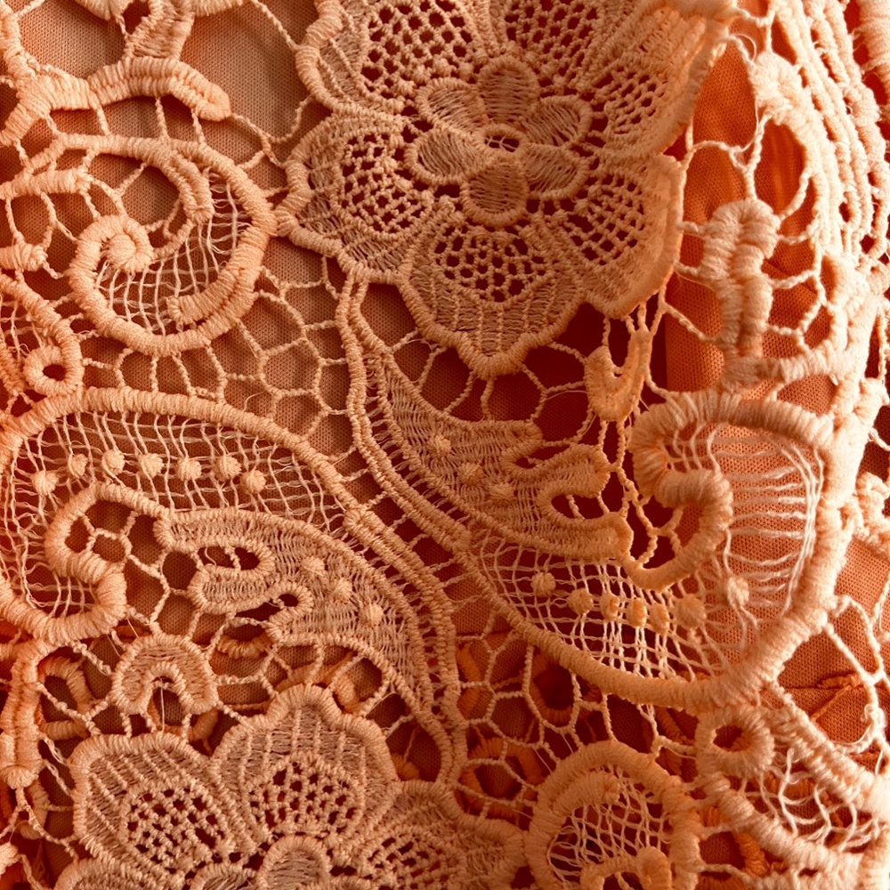 🍑Peach lace dress NWOT